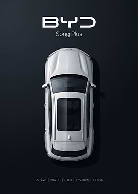 BYD Song Plus Top View