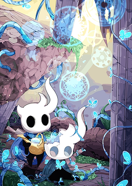 Hollow Knight Characters Watering Plants