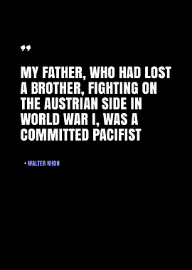 Quote about a pacifist father