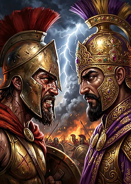 Spartan Warrior vs. Persian King