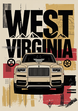 West Virginia Luxury SUV Art
