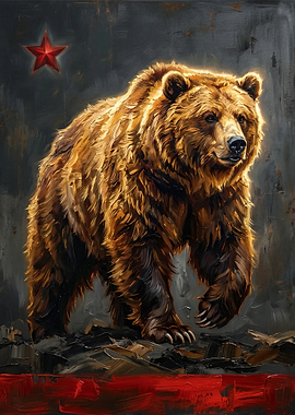 California Republic Bear | California State Flag Art Inspired by California Love Heritage