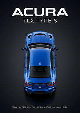 Acura TLX Type S Top View