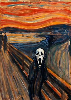 The Scream Painting Literally
