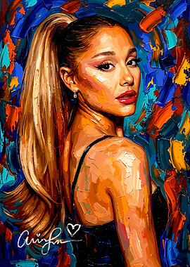 Ariana Grande Portrait Painting