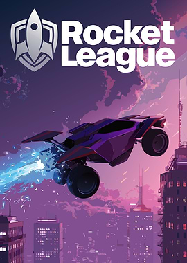 Rocket League Car in Cityscape