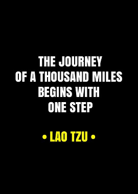 The Journey of a Thousand Miles Begins with One Step