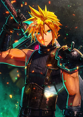 Cloud Strife with Buster Sword