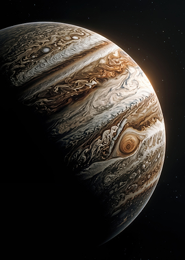 Planet Jupiter From Outer Space