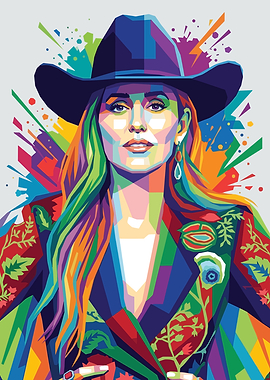Lainey Wilson Pop Art Portrait