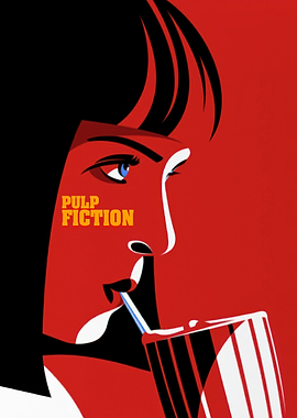 Pulp Fiction Mia Wallace Minimalist Poster
