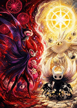Hollow Knight Characters in Cosmic Battle