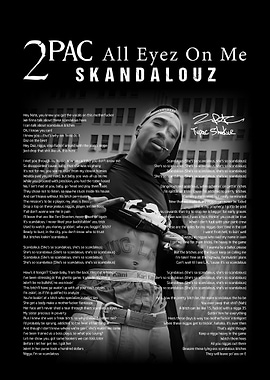 2Pac All Eyez On Me Skandalouz Poster