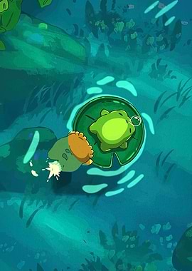 Frogs on a Lily Pad