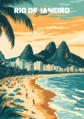 Golden Hour Ipanema Beach