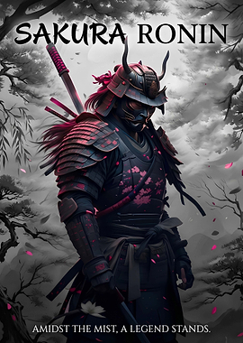 Sakura Ronin Amidst the Mist
