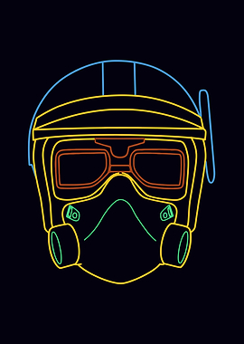 Neon Trooper Helmet