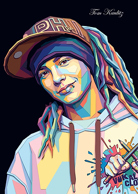 Tom Kaulitz Pop Art Portrait
