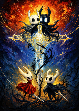 Hollow Knight Characters and Sword