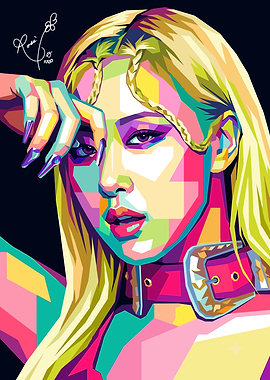 Colorful Portrait of Rosé