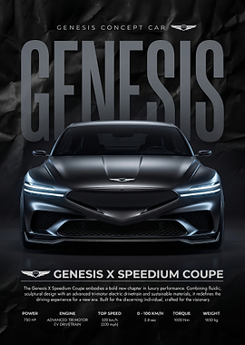 sleek Genesis X Speedium Coupe Concept Car
