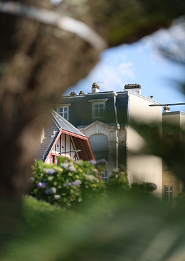 European Architecture Through Foliage