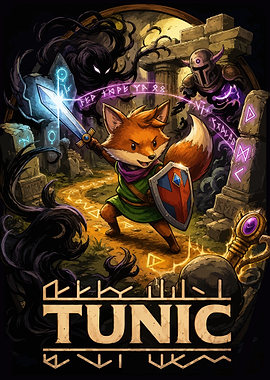 Tunic Fox Warrior with Sword and Shield