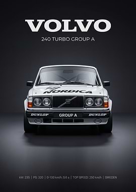 Volvo 240 Turbo Group A Race Car