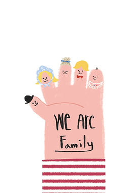 We Are Family Finger Puppets