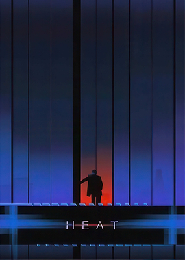 Man in Silhouette in a Modern Building