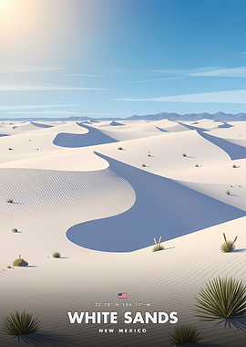 White Sands National Park Poster