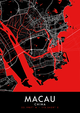 Macau Dark Map