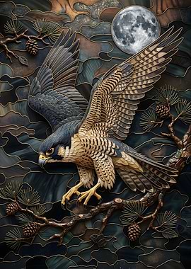 Peregrine Falcon in Flight