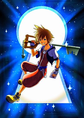 Sora with Keyblade in Keyhole