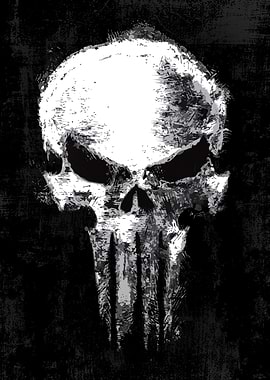 The Punisher: One Last Kill Distressed Skull