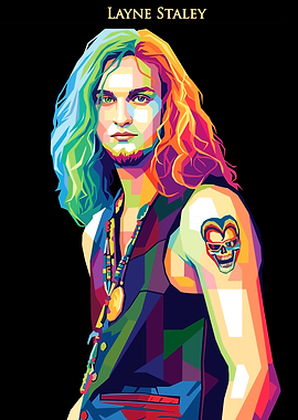 Layne Staley Pop Art Portrait