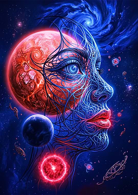Cosmic Face in Space