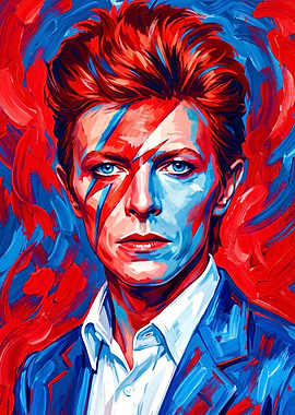 David Bowie Ziggy Stardust Portrait