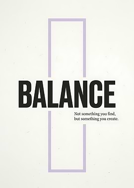 Balance Quote Poster