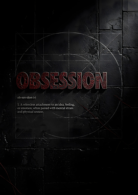Obsession Definition Text Art