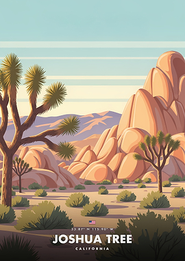 Joshua Tree National Park Illustration