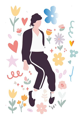Doodle MJ Minimal Illustration