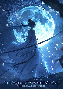 Moonlit Swords Woman