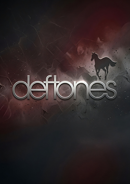 Deftones logo with horse silhouette