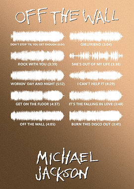Michael Jackson - 'Off The Wall' Album Soundwave Art
