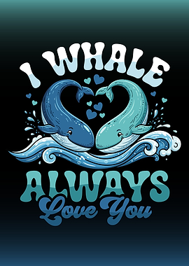 Whale Love You Pun