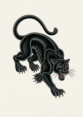 Black Panther Roaring
