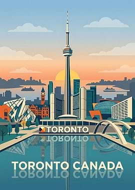 Toronto Skyline at Sunset