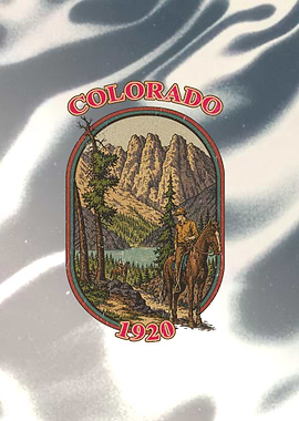 Colorado 1920 Cowboy Landscape