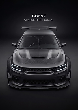 sleek black Dodge Charger SRT Hellcat Widebody